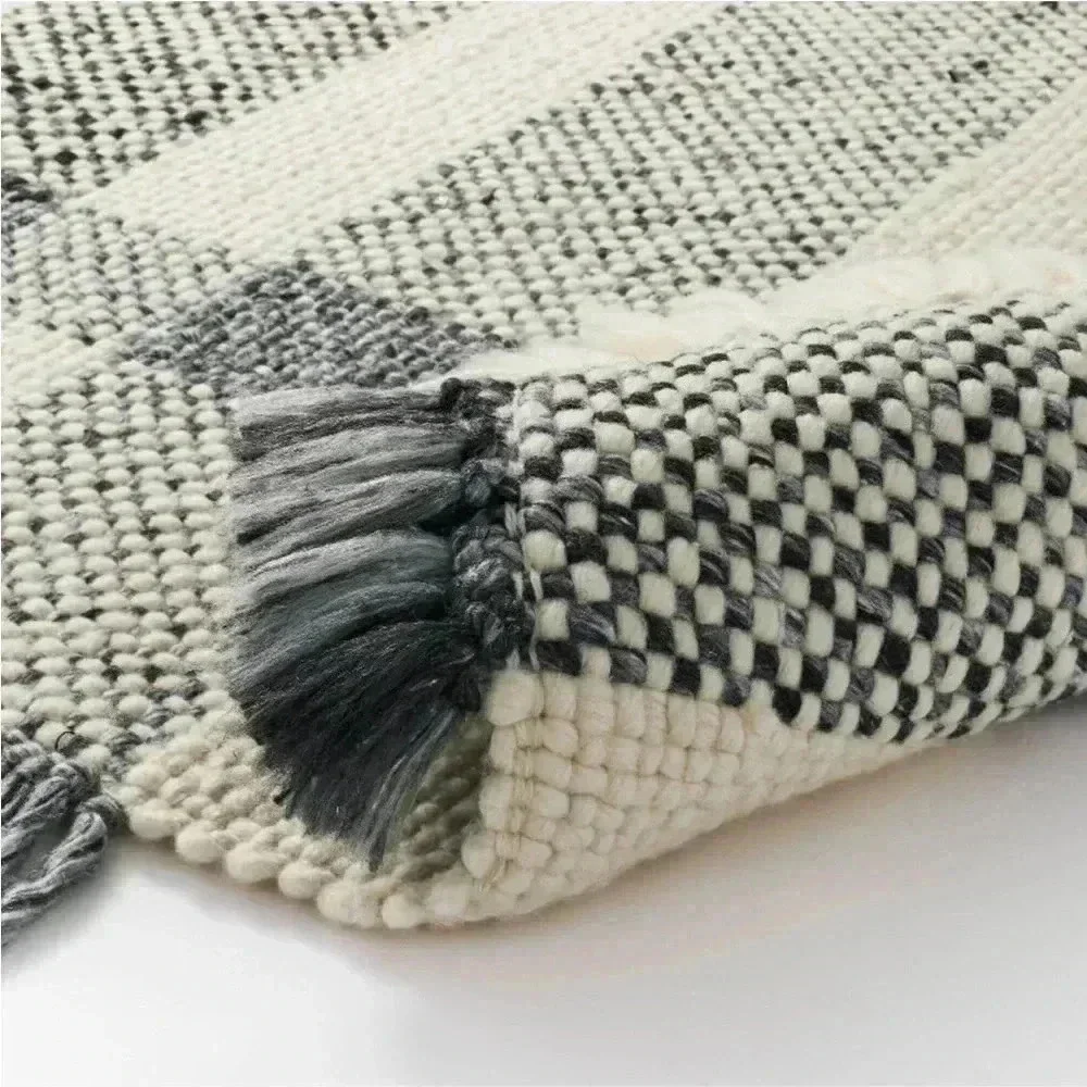 NWT 5'x7' Laurelhurst‎ Indoor Plaid Rug Black/ White - Studio McGee